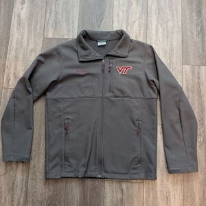 Columbia Men's Gray VT Virginia Tech Softshell Jacket Men's Medium M